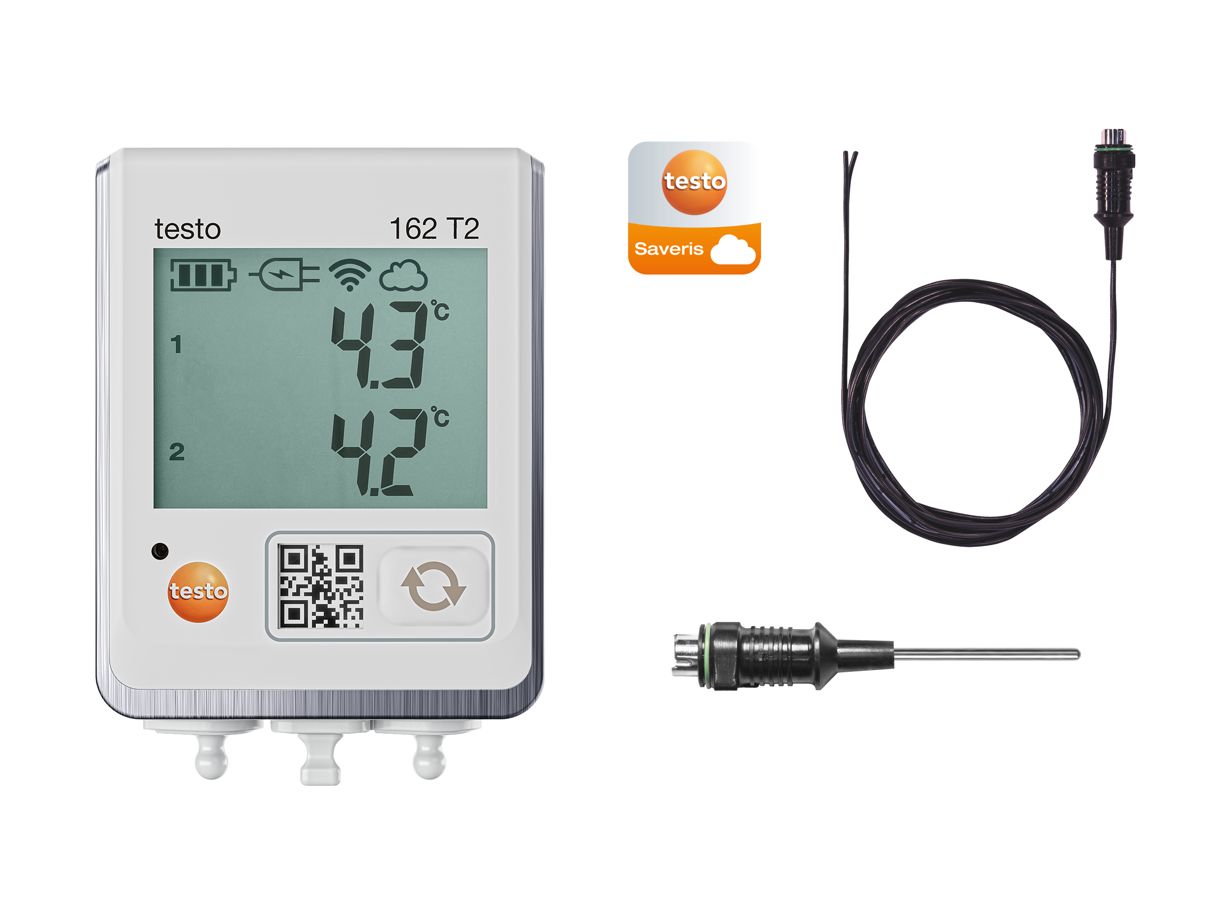 testo 162 T2 Sæt - Online datalogger - Temperatur