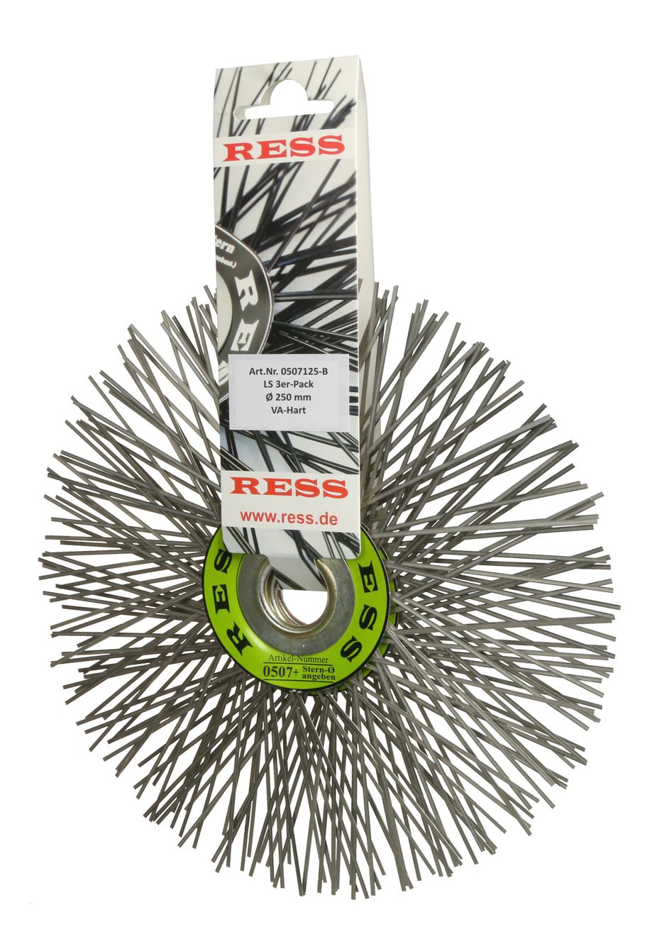 Leinsterne Edelstahl mittel 3er-Pack