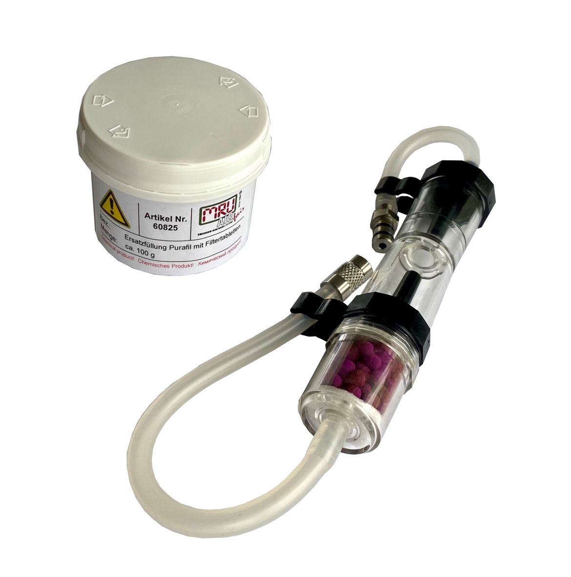 BHKW-Kondensatfalle mit Purafil-Filter für MRU SPECTRA