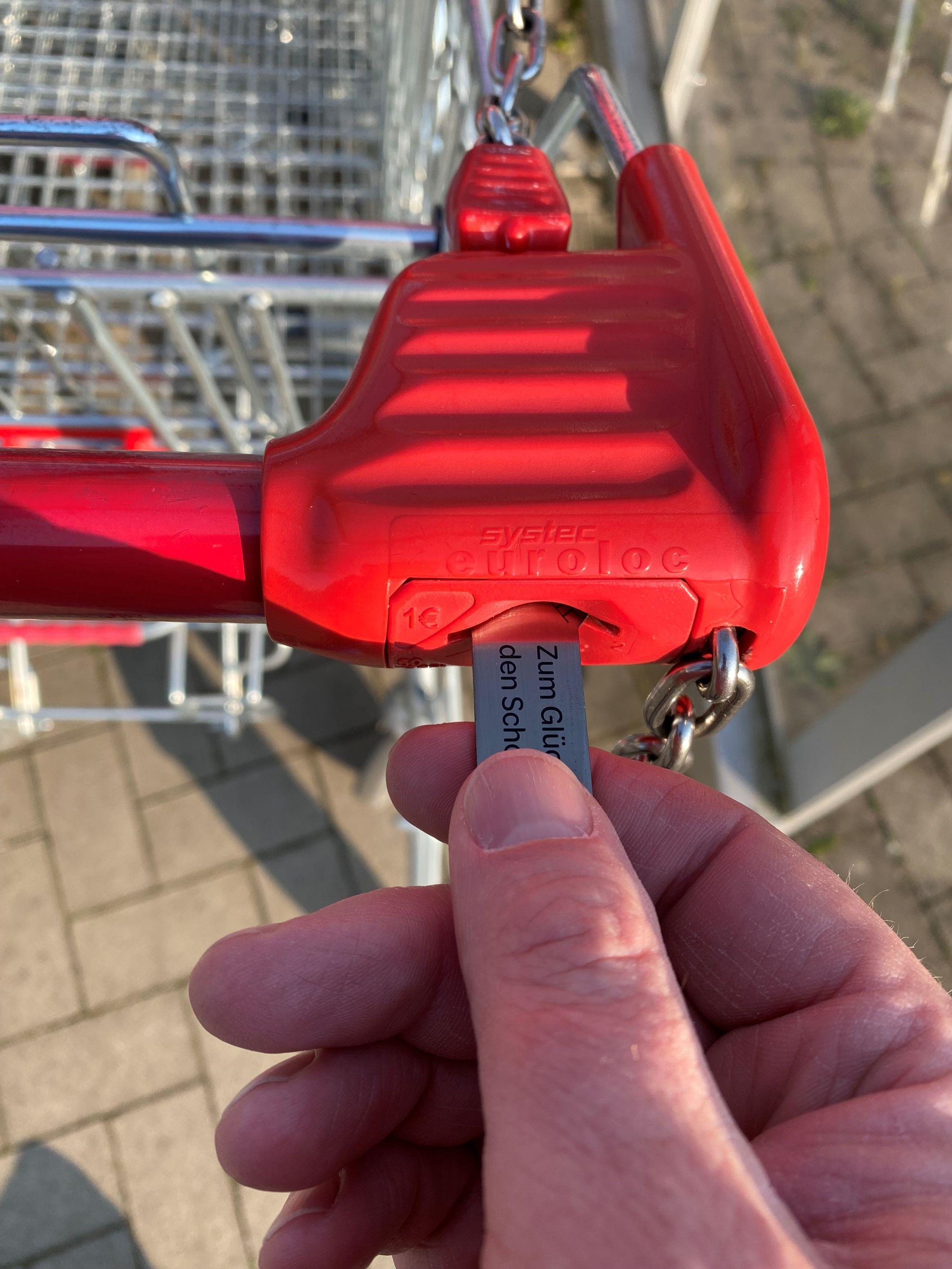 Shopping cart release stainless steel (75 pieces)