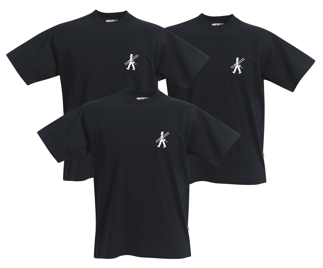 T-Shirt Rundhals mit Schornsteinfeger T-Shirt Rundhals mit Schornsteinfeger