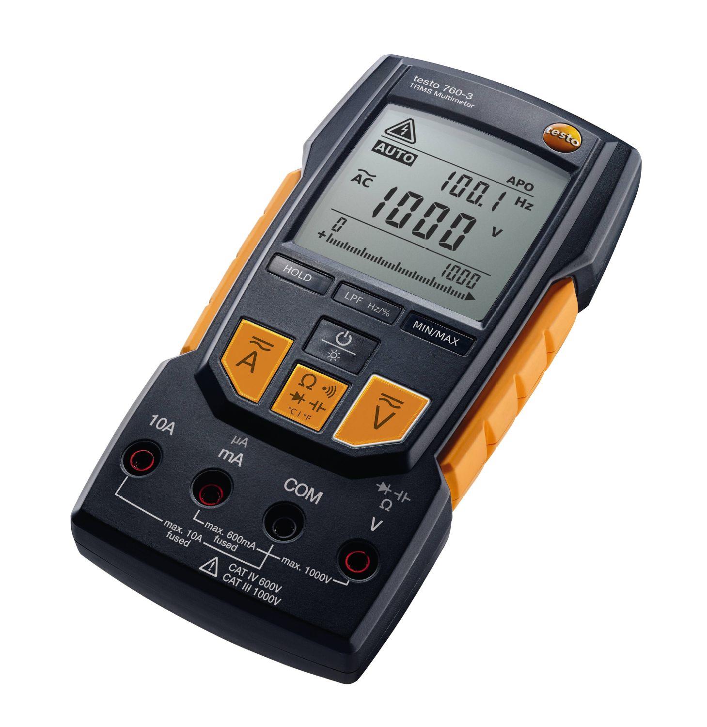 testo 760-3 TRMS Multimeter incl. 1 Set Measuring Leads
