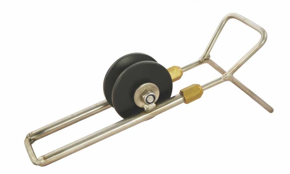 Guide-rouleau pour porte de cheminée