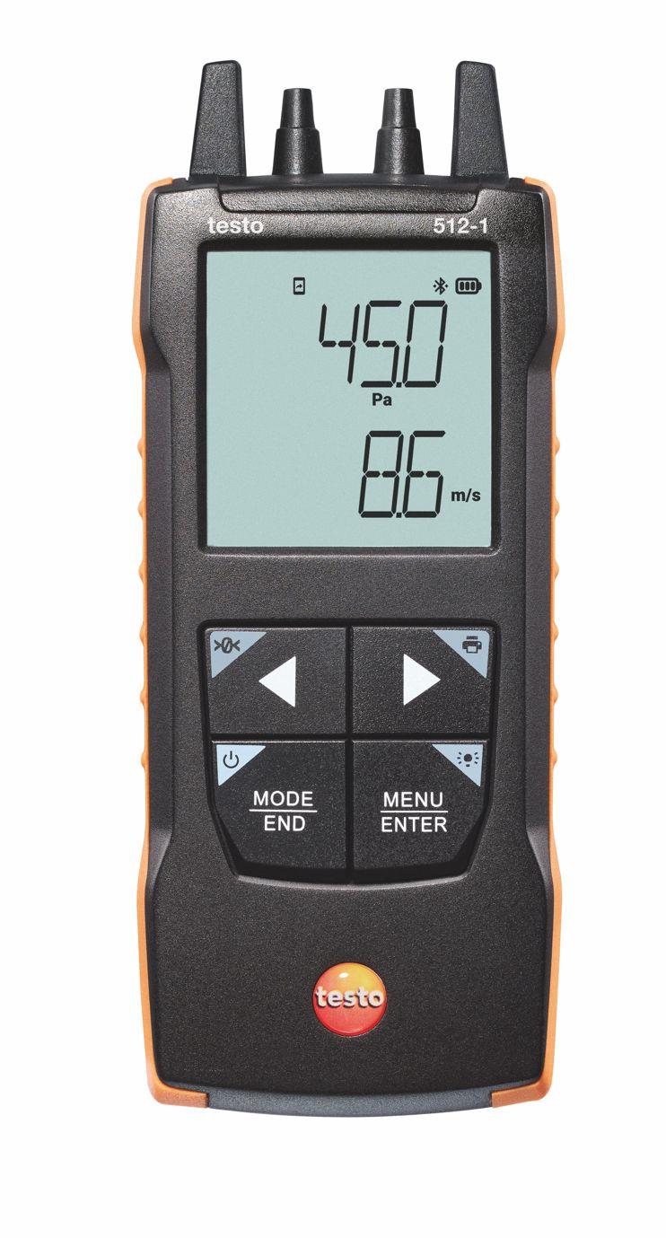 testo 512-1 Digitales Differenzdruckmessgerät mit App-Anbindung testo 512-1 Digitales Differenzdruckmessgerät mit App-Anbindung