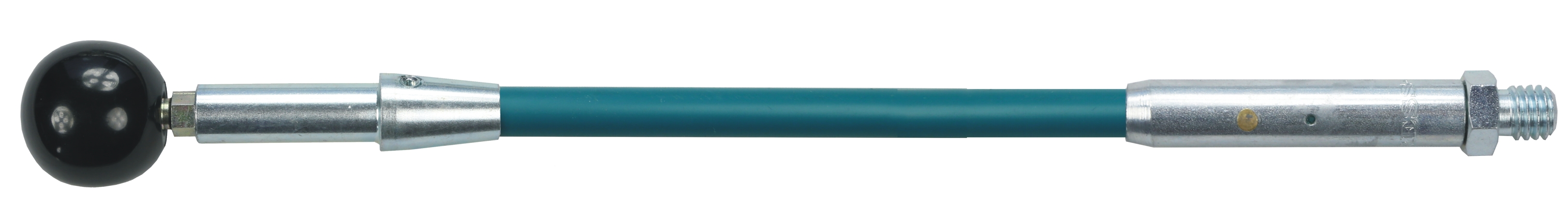 GRP Stang 1,0 m længde, Ø 12 mm, endestykke med endekugle