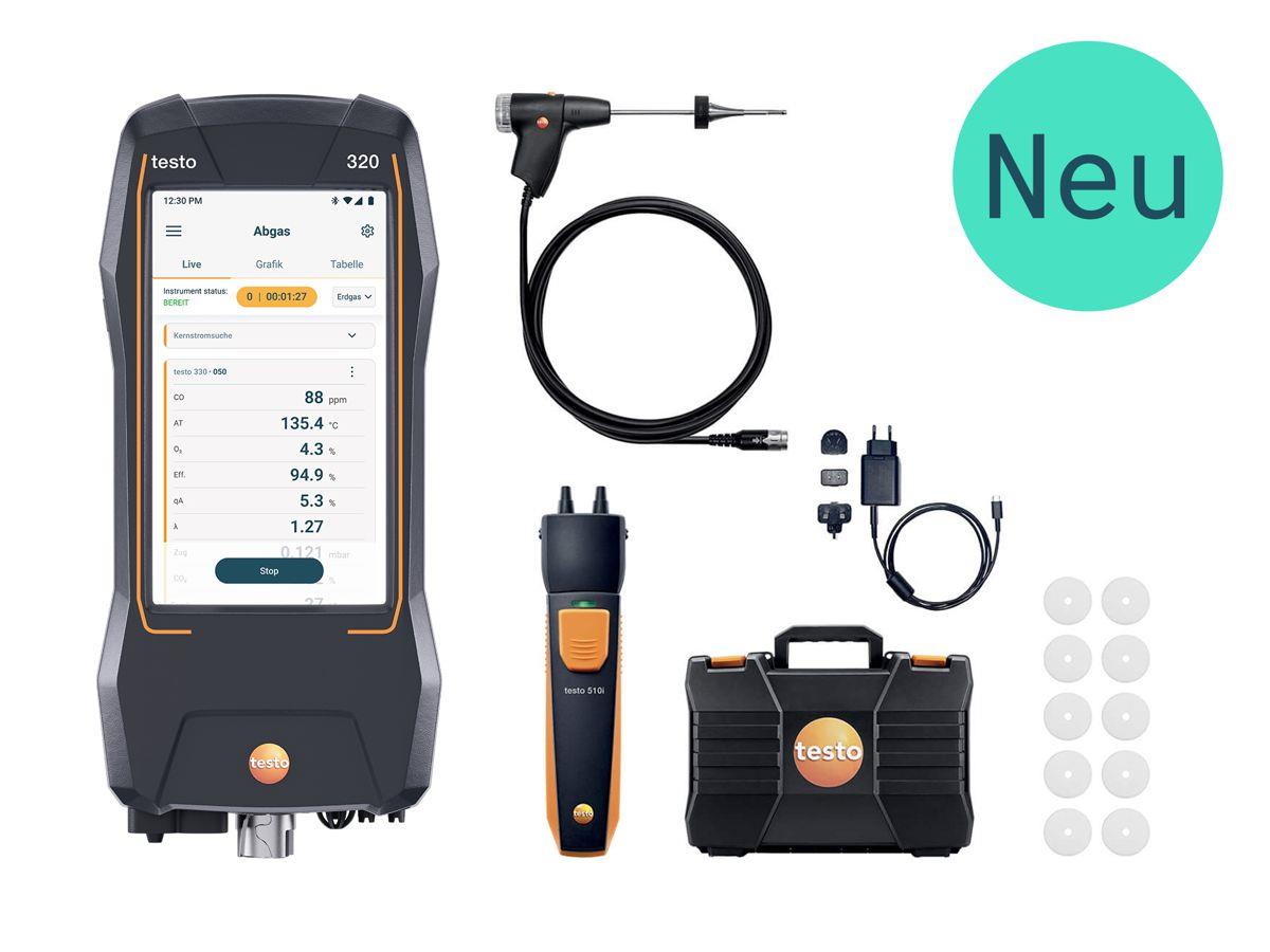 testo 320 NG Abgasmessgerät - Allrounder-Set