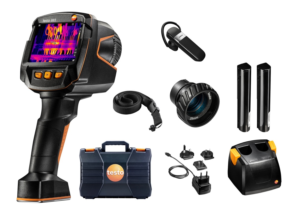 testo 883-2 Thermal Imaging Camera Set with Interchangeable Lens
