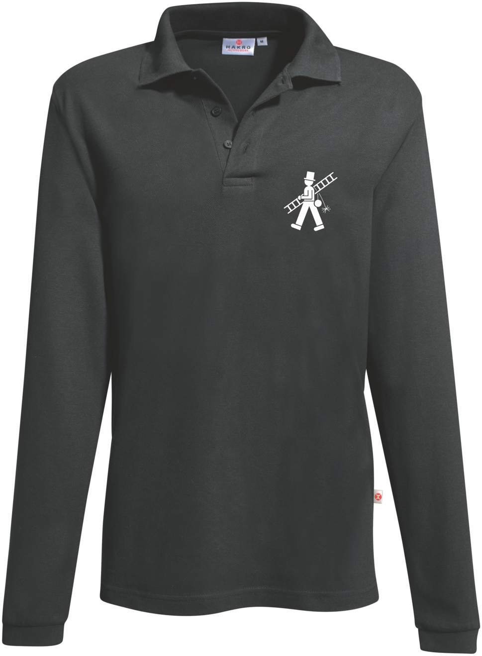 Polo à manches longues, avec logo SF