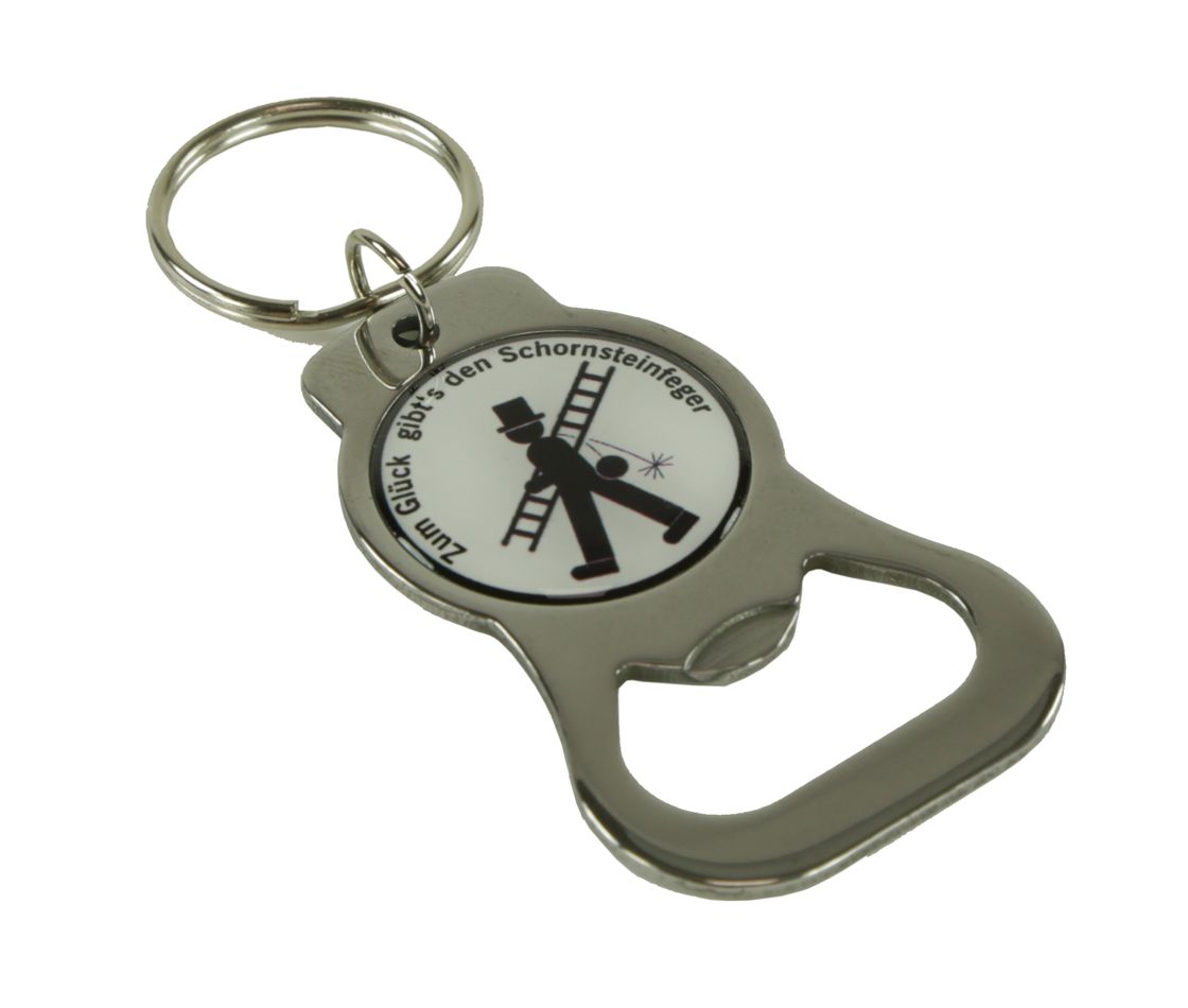 Flaschenöffner mit Schornsteinfeger-Logo