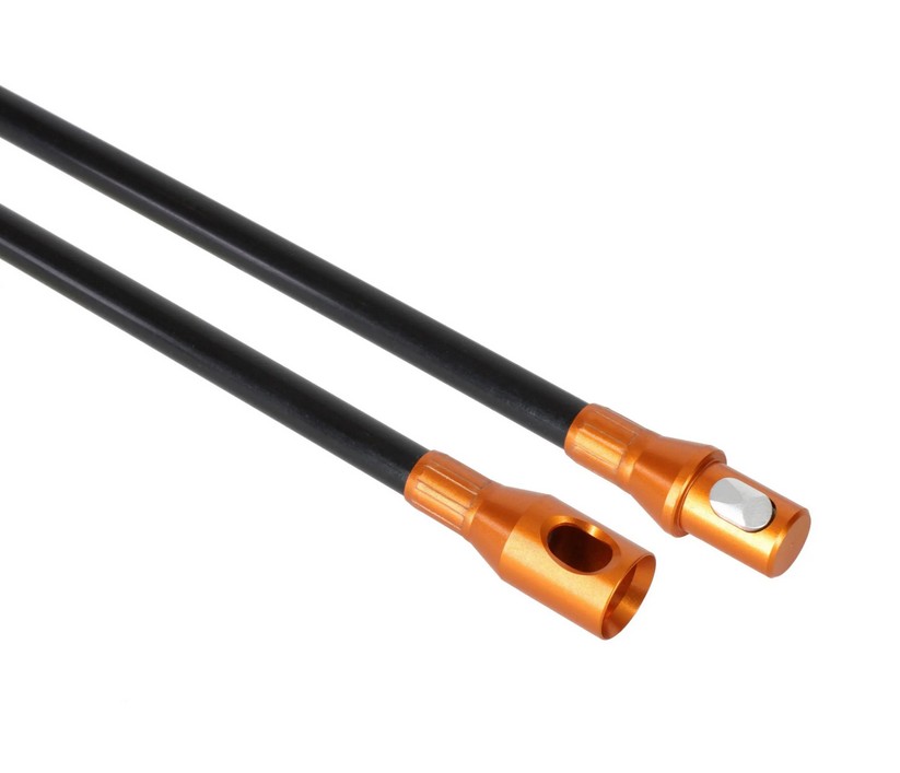 Rodstation Kehrstange mit Klick-Verschluss Ø 12 mm orange - 1 m