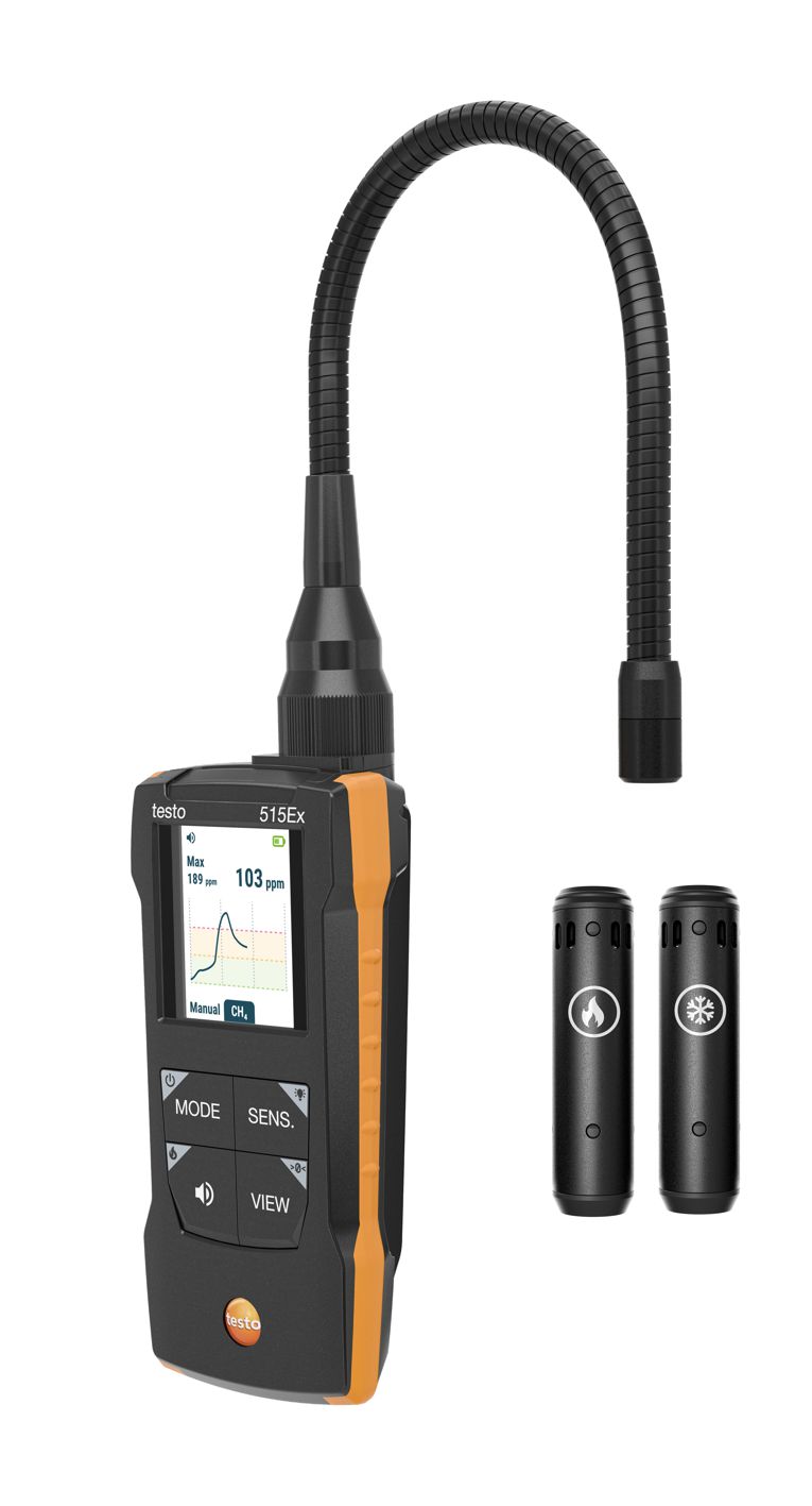 testo 515 Ex combination leak detector for combustible gases and refrigerants
