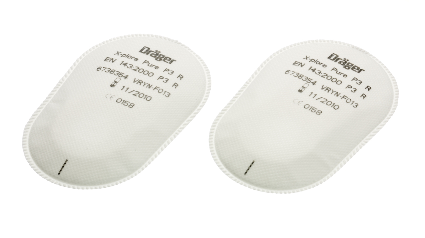Filtre anti-poussière Dräger P3 R pour X-plore 3300 (1 paire)