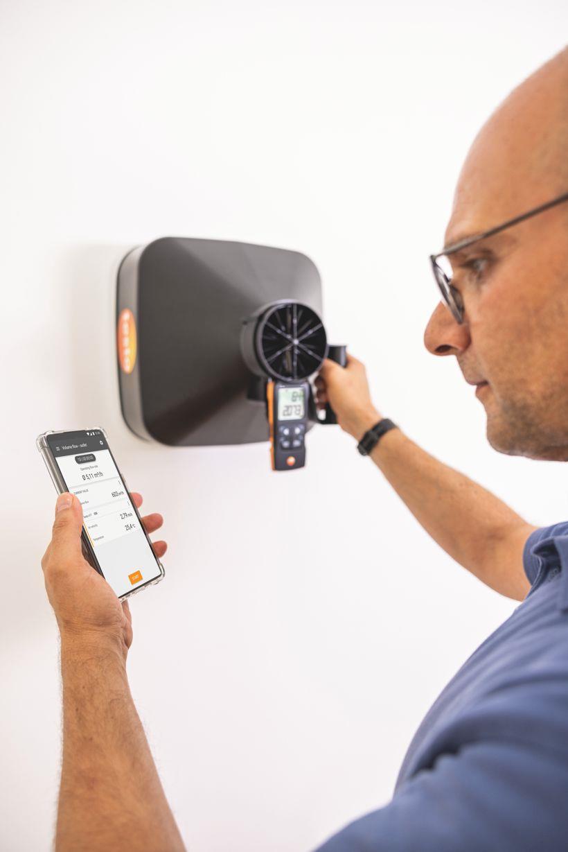 testo 417 Flügelrad-Anemometer mit Trichterset - Sonderpreis