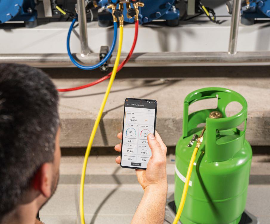 testo 560i Kältemittelwaage - Set und intelligentes Ventil mit BT