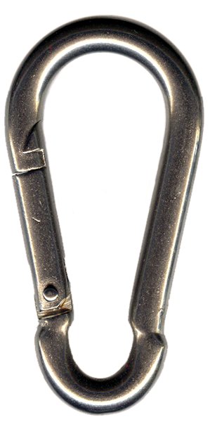 Karabinerhaken VA Ø 6 mm - 3er-Pack