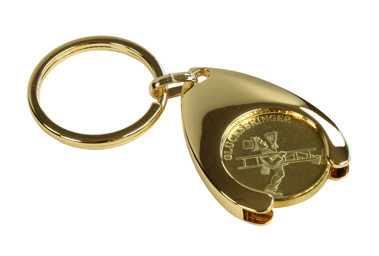 Schlüsselanhänger mit Glücksmedaille Schlüsselanhänger mit Glücksmedaille