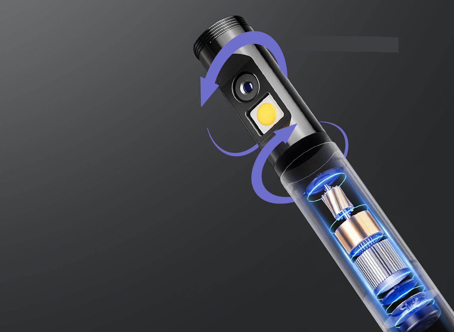 HD-Endoskop mit Doppellinse und 360° Drehung HD-Endoskop mit Doppellinse und 360° Drehung