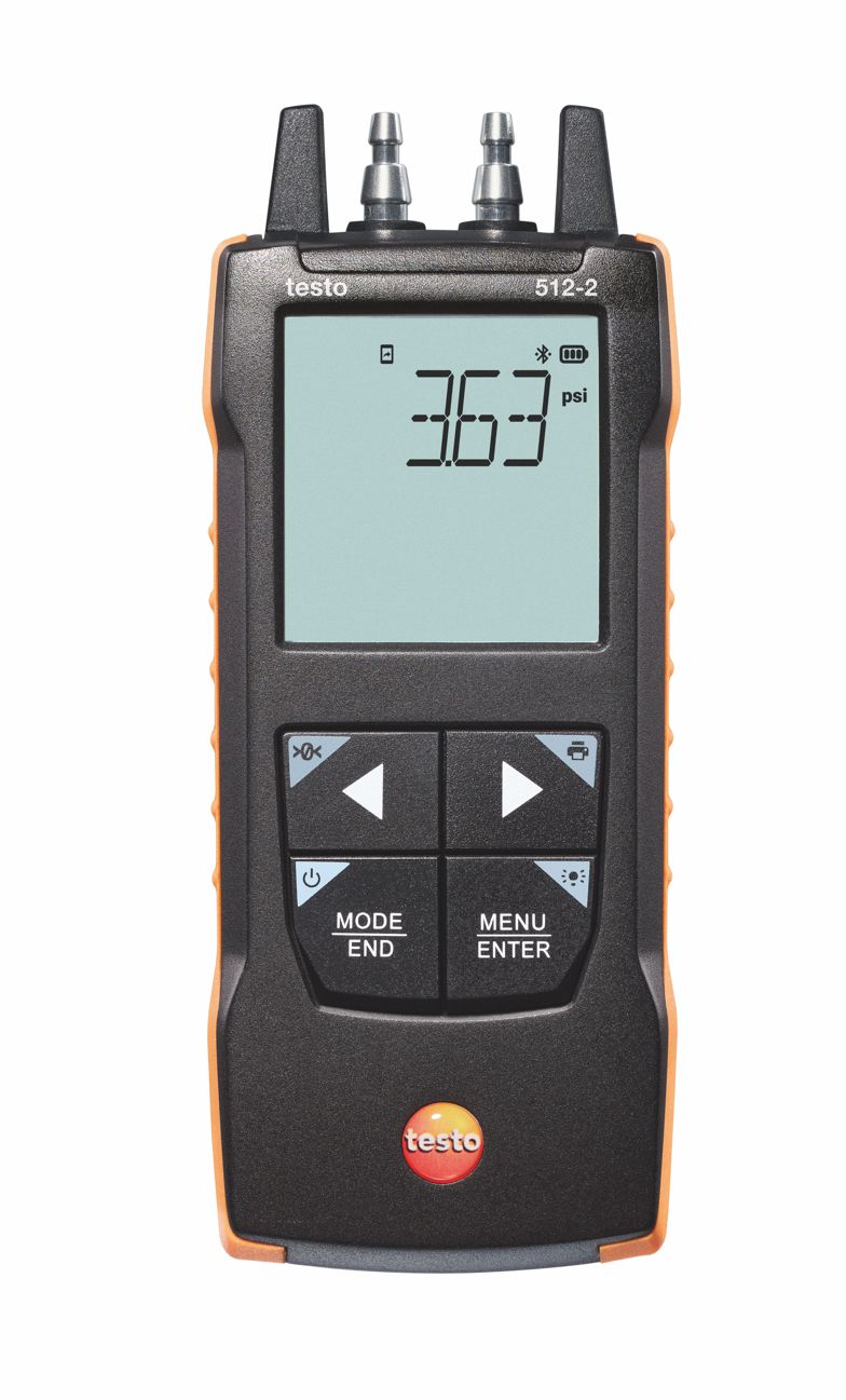 testo 512-2 Digital Differential Pressure Measuring Device with App Connection