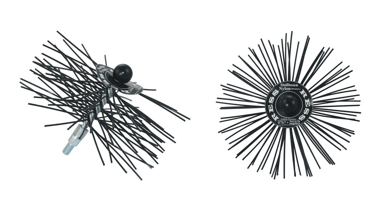 Stoßbürste Nylon hitzebeständig harte Ausführung Stoßbürste Nylon hitzebeständig harte Ausführung