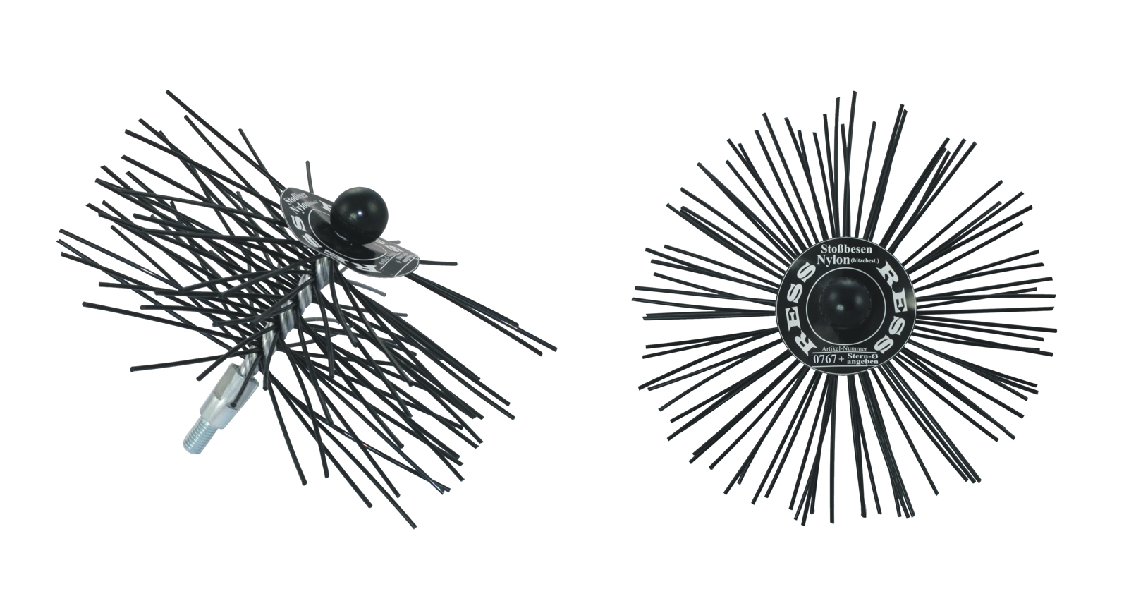 Stoßbürste Nylon hitzebeständig harte Ausführung