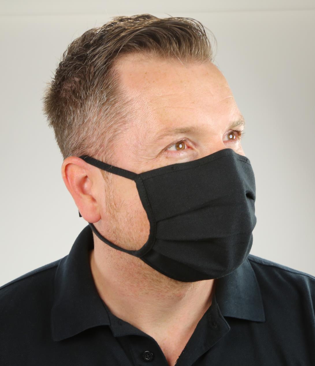 HAKRO - Mund-Nasen-Maske aus Stoff (10er-Pack)