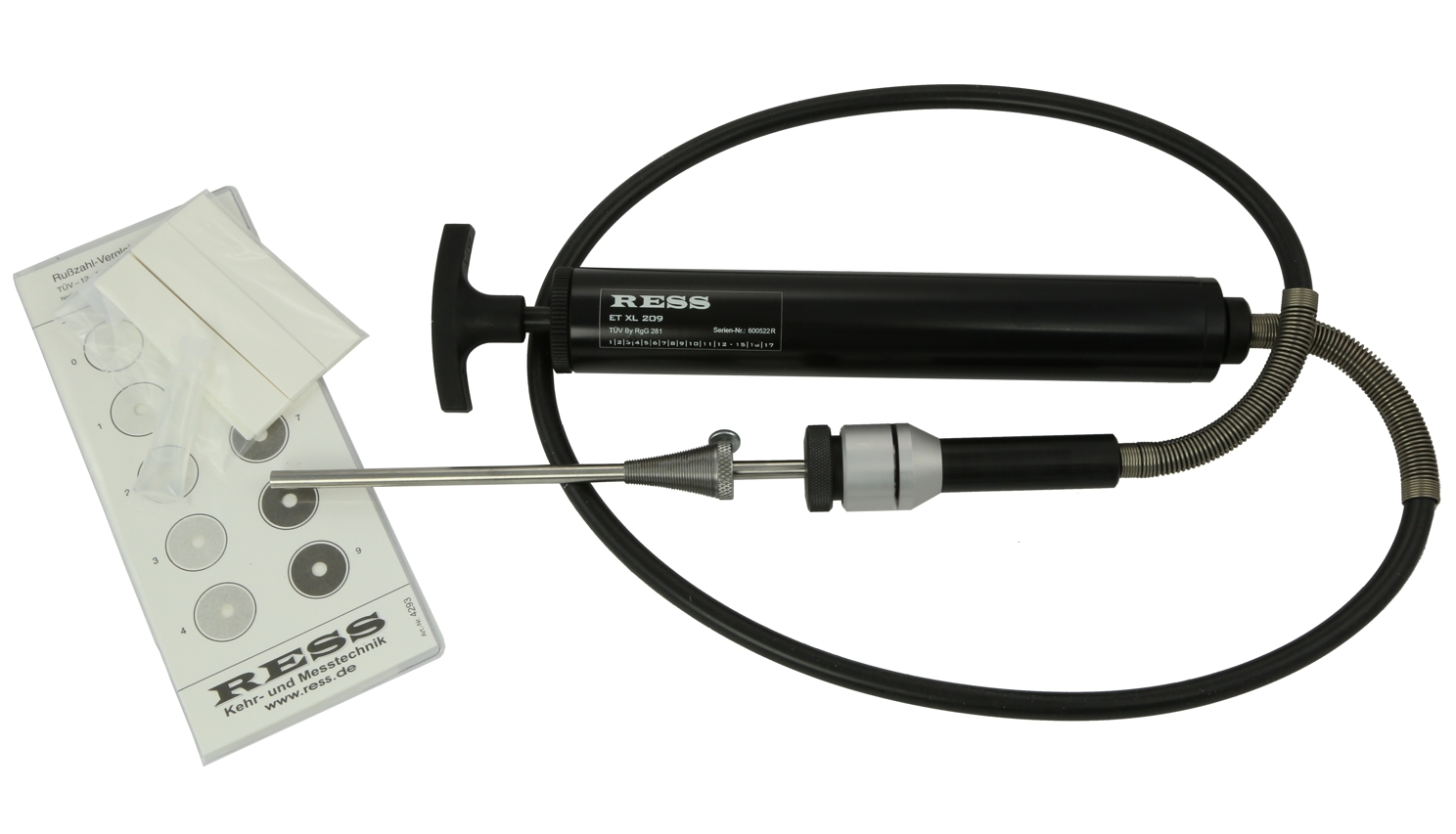 Pompe d'essai de suie - Tuyau long