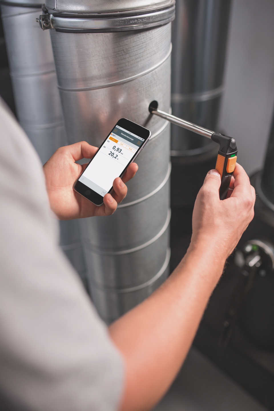 testo 405i - Thermoanemometer mit Smartphone-Bedienung