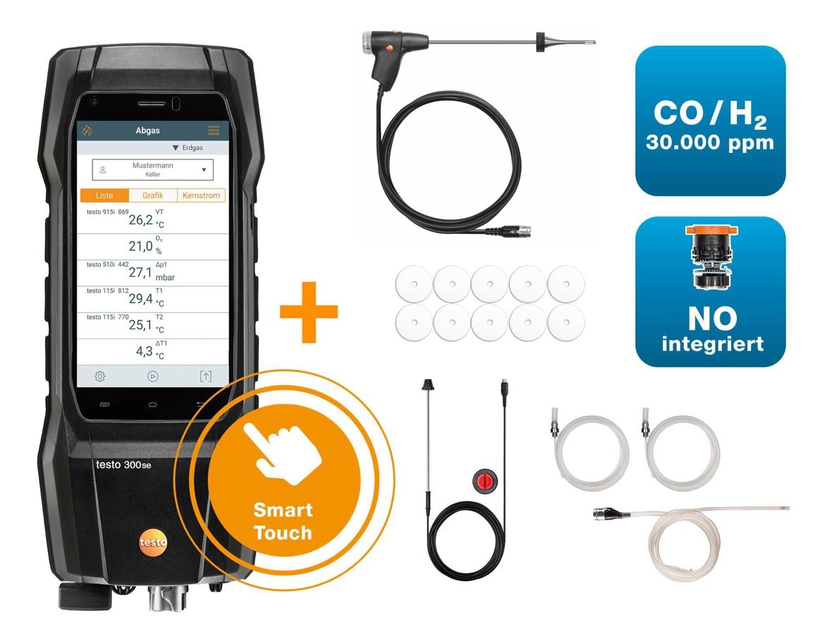 testo 300 SE Flue Gas Analyzer LongLife Set NO Special Price