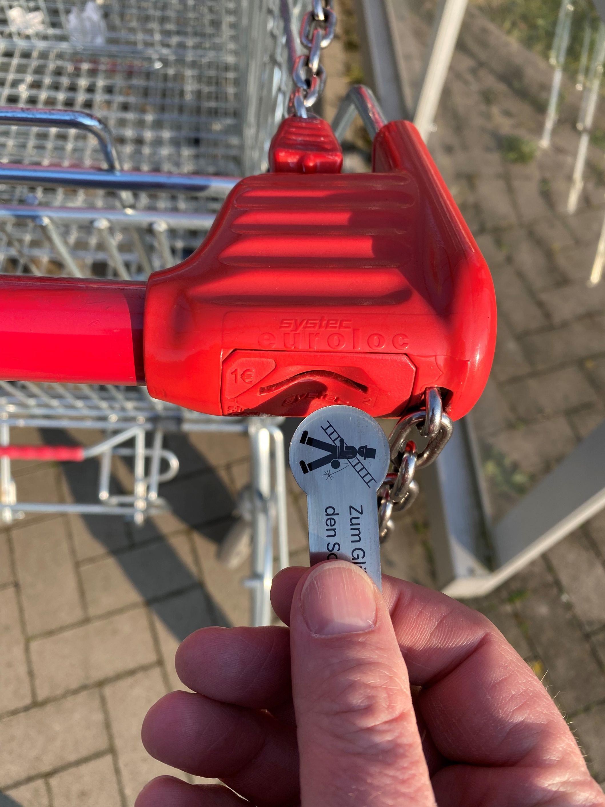Shopping cart release stainless steel (75 pieces)