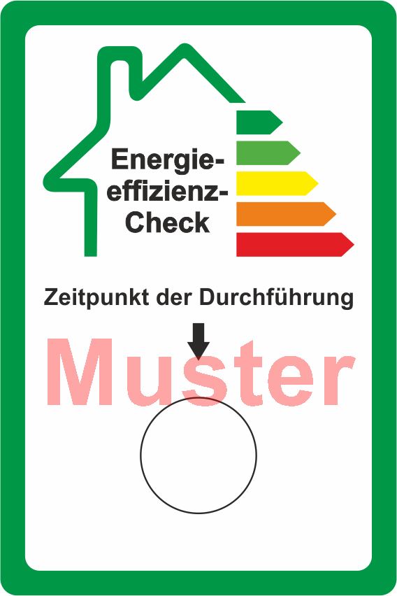 Haftetiketten "Energieeffizienz-Check" (250 Stück)