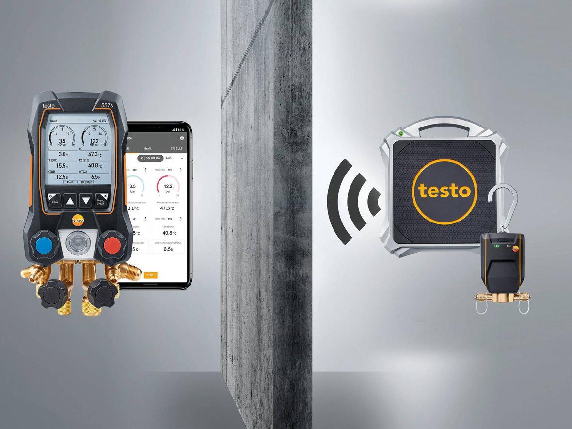 testo 560i Kältemittelwaage - Set und intelligentes Ventil mit BT