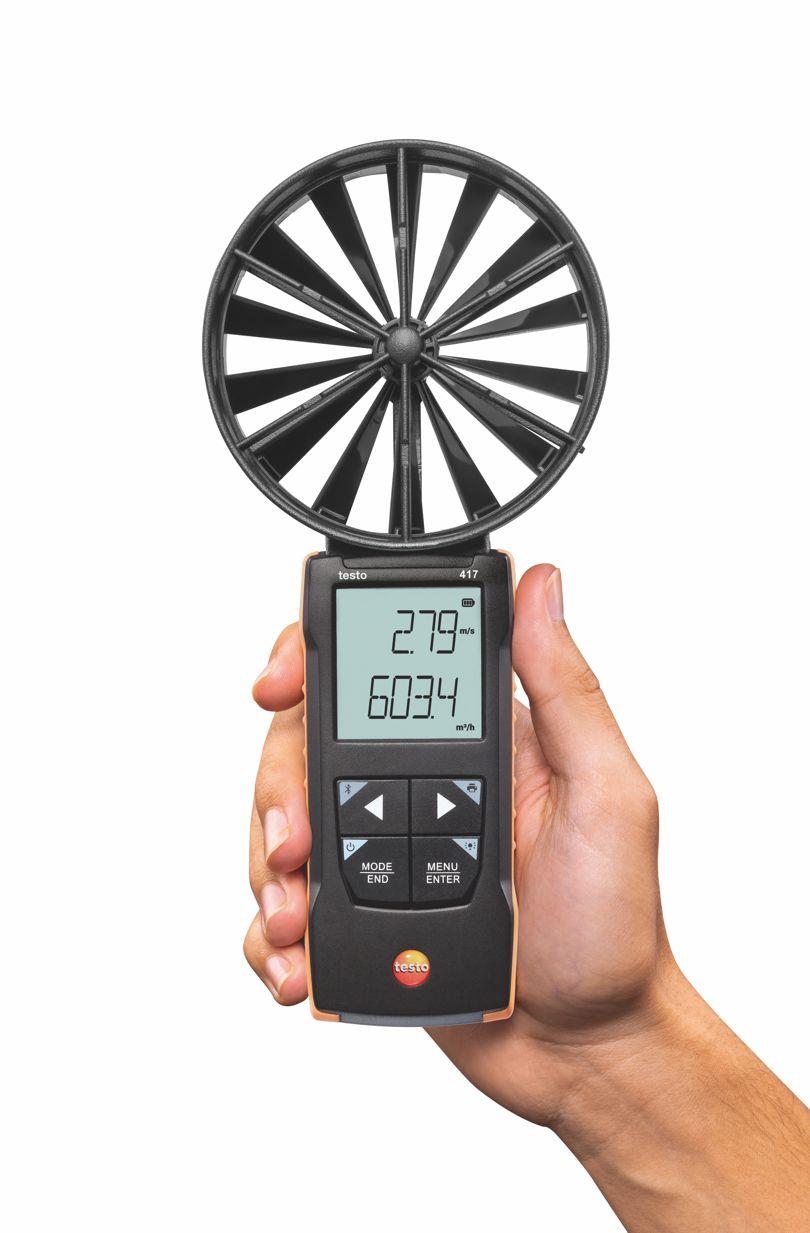 testo 417 Flügelrad-Anemometer mit Trichterset - Sonderpreis