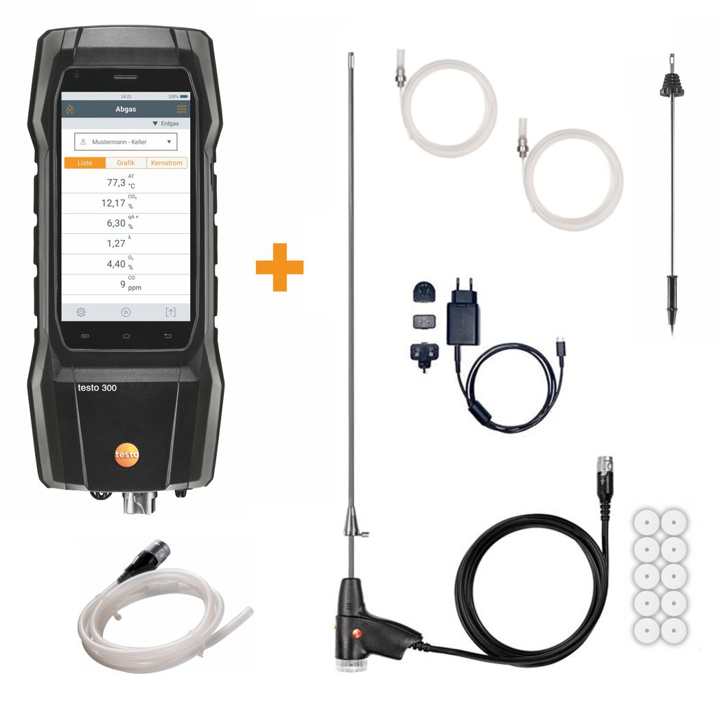 testo 300 SE Flue Gas Analyzer LongLife Set NO Special Price