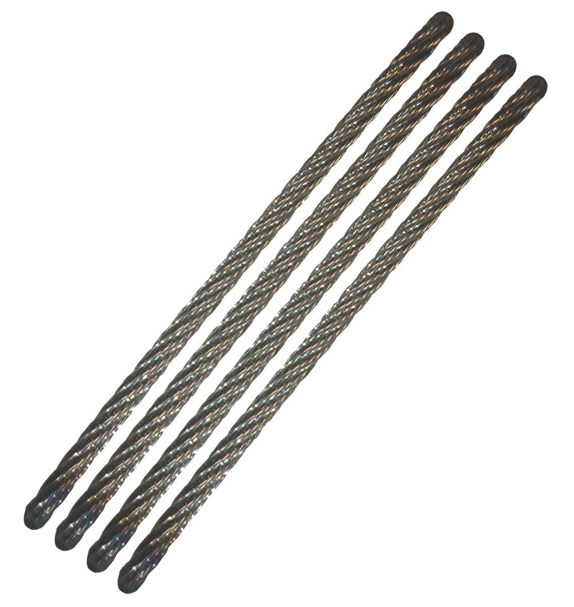 Stahldrähte 200 mm - für Rodtech Dohlennester-Kopf (4 Stück)