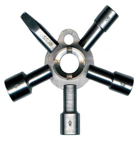 Clé multiple, écrou à oreilles