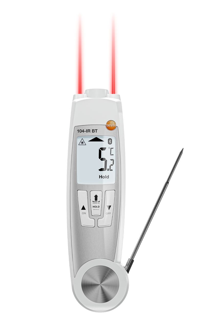 testo 104-IR BT - Infrarot-Einstech-Thermometer mit App-Anbindung