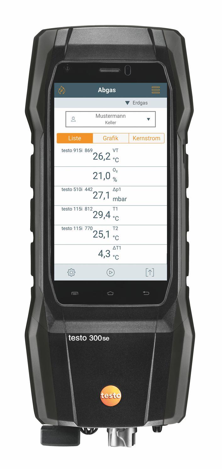 testo 300 SE Abgasmessgerät Longlife-Set mit Bluetooth® Connector testo 300 SE Abgasmessgerät Longlife-Set mit Bluetooth® Connector