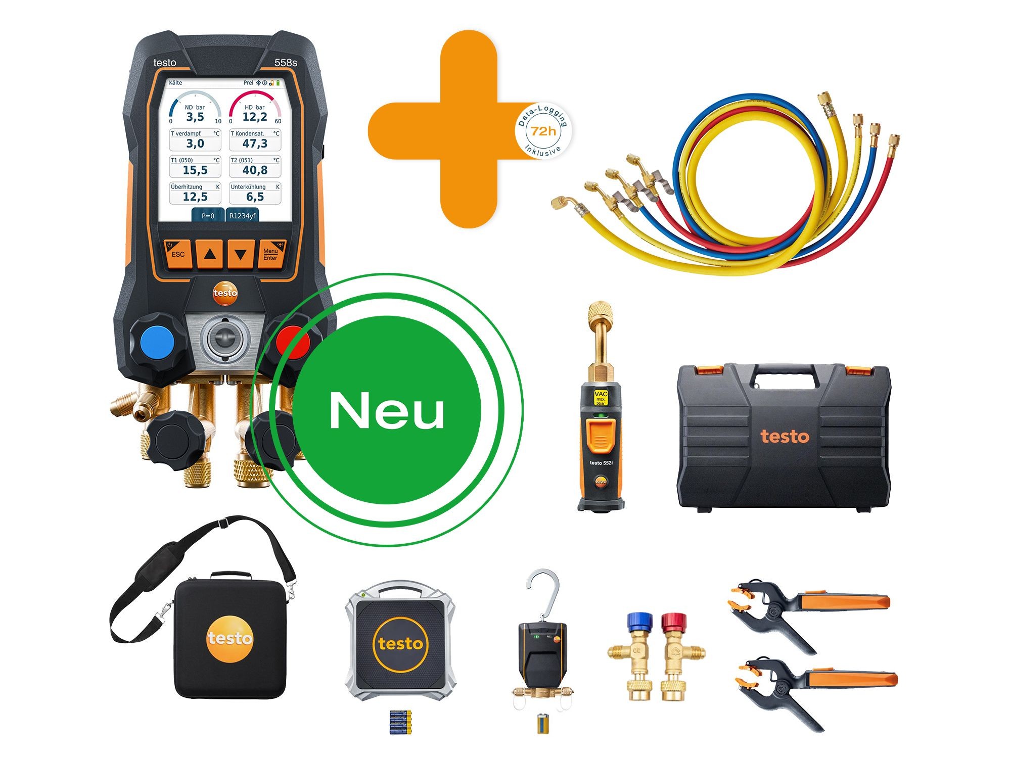testo 557s Heat Pump All-Rounder Set with Refrigerant Scale