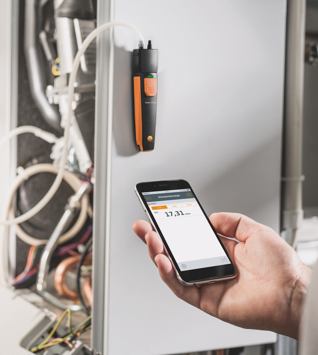 testo 510i - Differenzdruckmessgerät mit Smartphone-Bedienung testo 510i - Differenzdruckmessgerät mit Smartphone-Bedienung