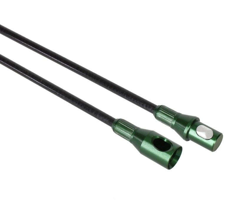 Rodstation Kehrstange mit Klick-Verschluss Ø 8 mm grün - 1 Meter