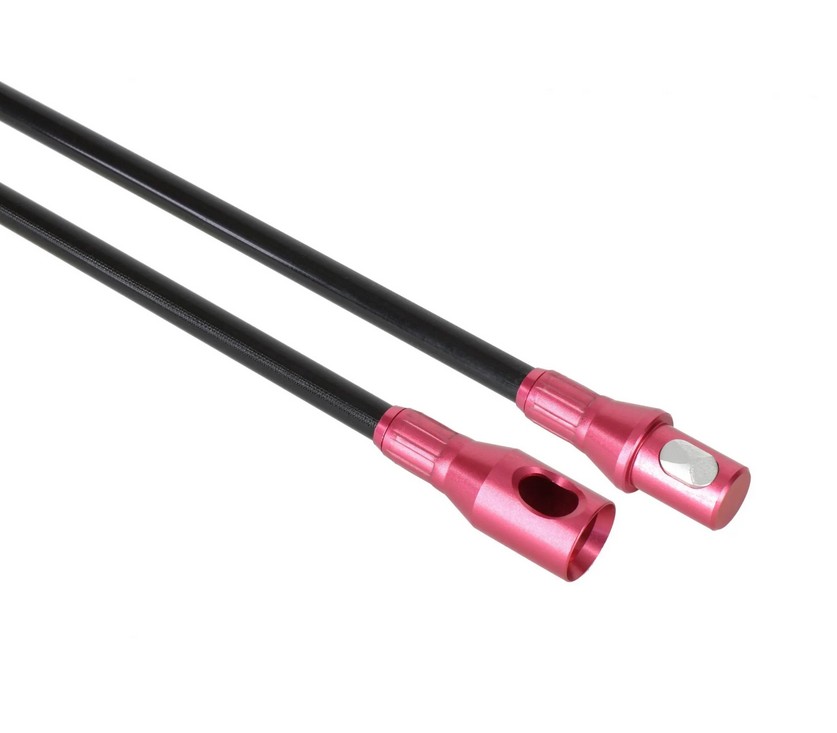 Rodstation Kehrstange mit Klick-Verschluss Ø 10 mm pink - 1 Meter
