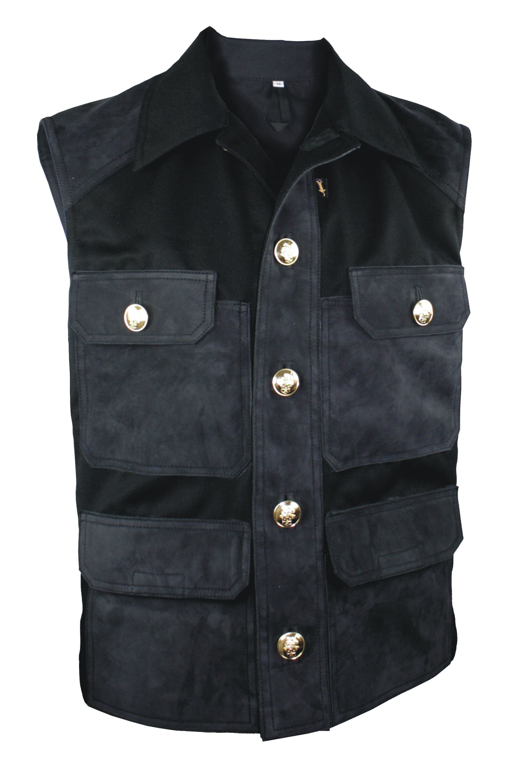 Arbeitsweste (Taschen aus Leder) Arbeitsweste (Taschen aus Leder)