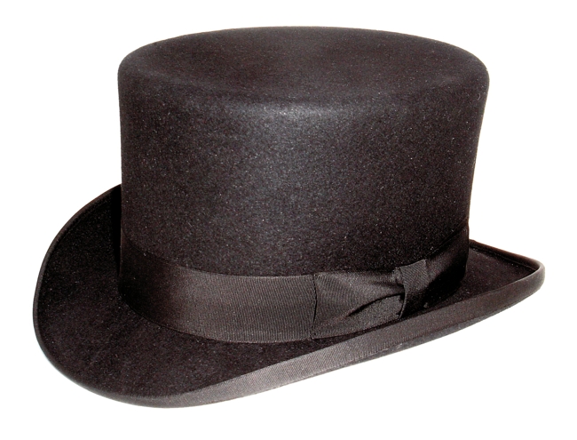 Zylinder aus Haarfilz