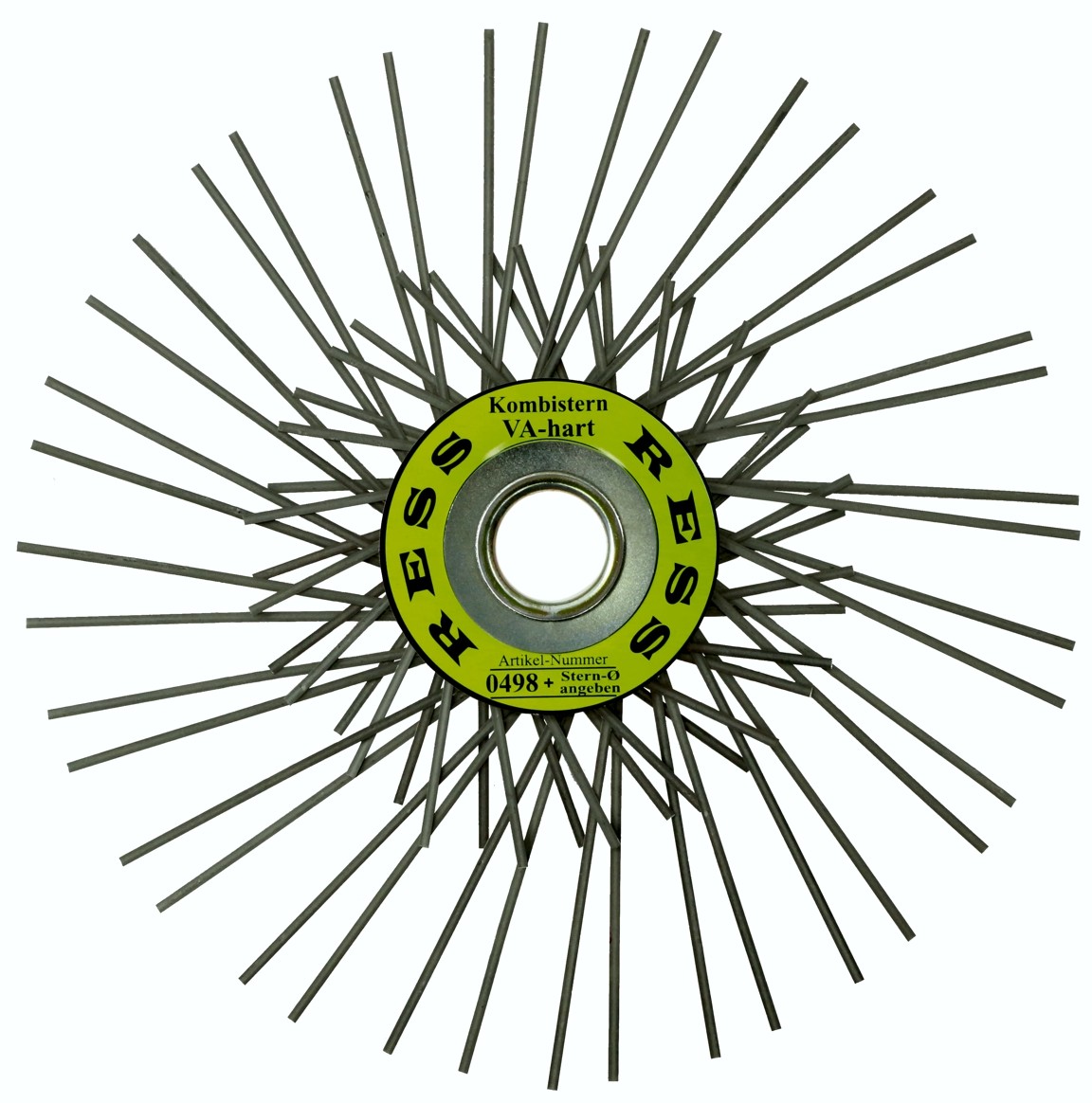 Brosses étoiles combinées en acier inoxydable - dures