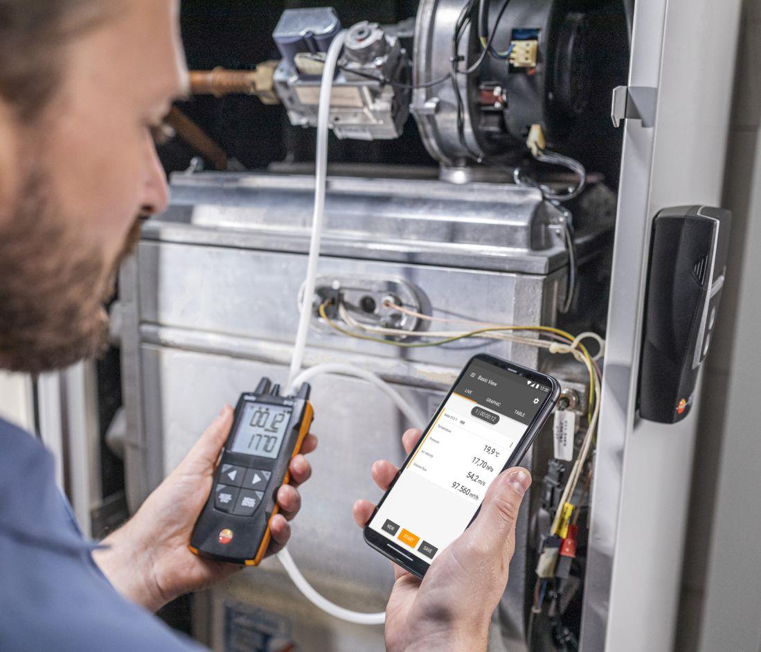 testo 512-2 Digitales Differenzdruckmessgerät mit App-Anbindung