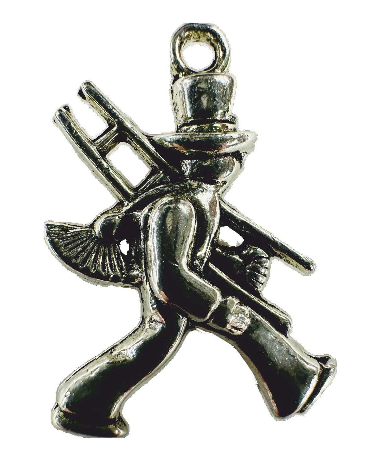 Chimney sweep figures, silver-colored (100 pcs.)