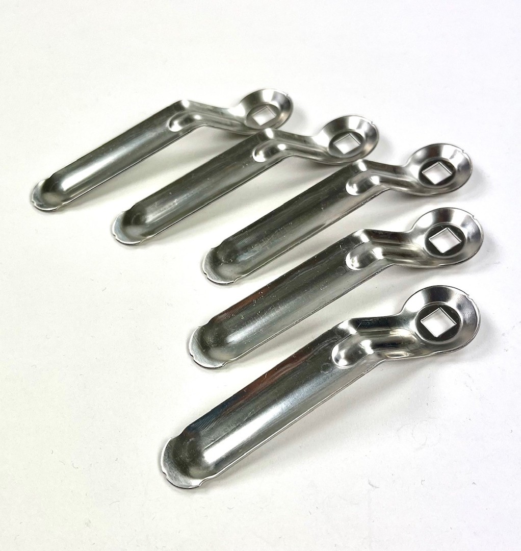 Vierkantschlüssel Edelstahl für Kamintür 5er-Pack